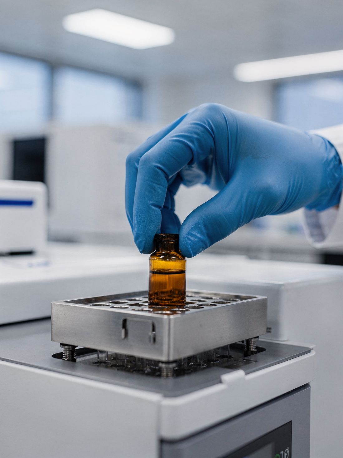Analytical instrumentation in a laboratory